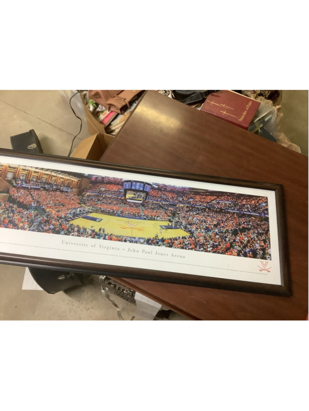 Myteamprints Virginia Cavaliers Stadium Panoramics Basketball Center 42x15.5”